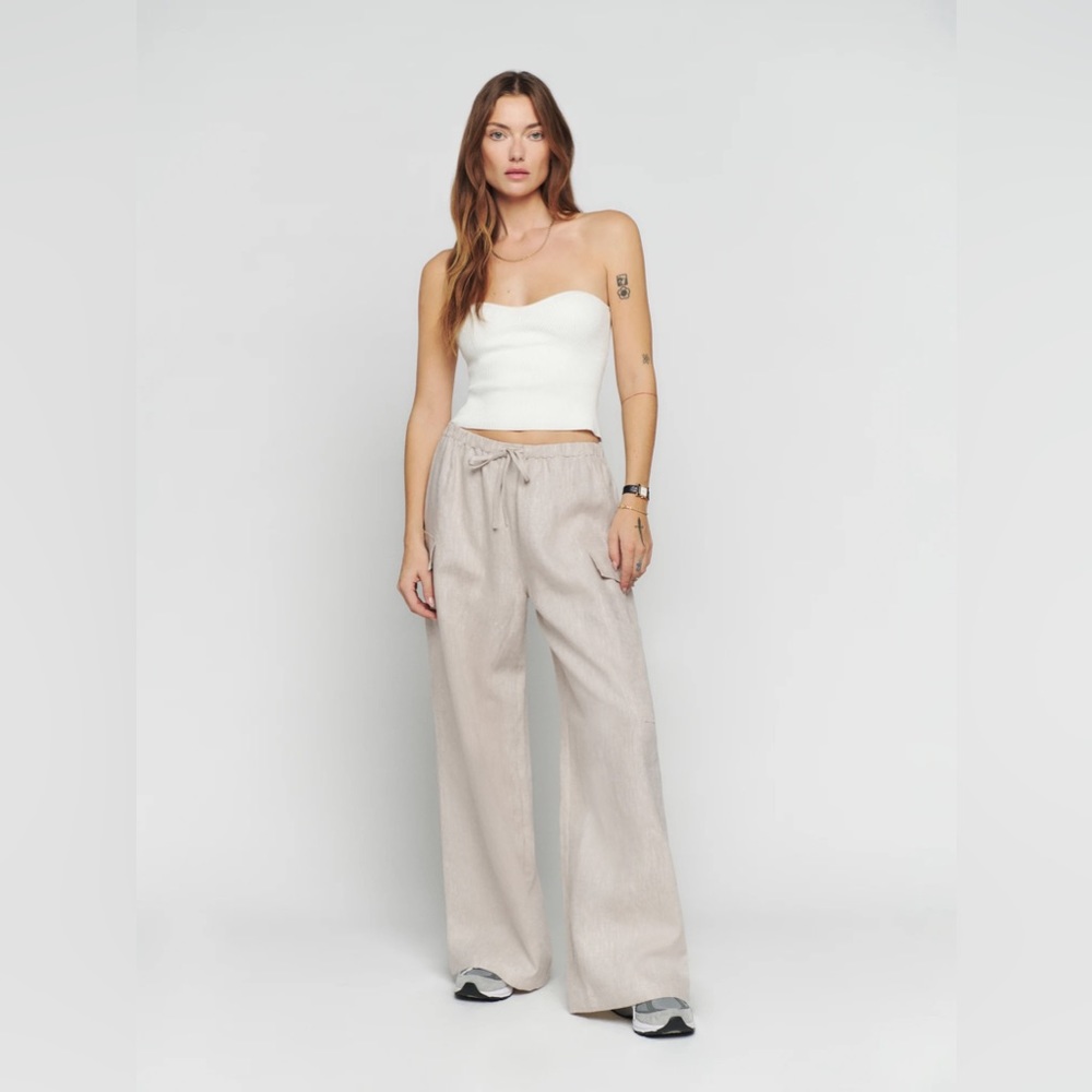 Reformation Petites Ethan Linen Pant S